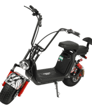 Megawheels – Stylish 60V Groovy Scooter – White/Black