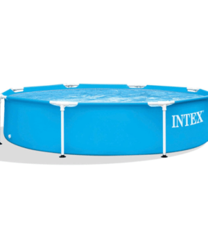 Intex - 8ft x 20in Durable Steel Metal Frame Circular Swimming Pool