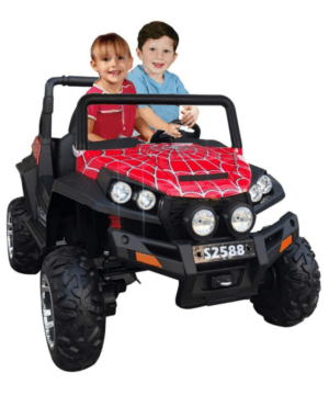 Kids Off Road Polaris Double Seater Monster Jeep Spyder Ride On Car Red