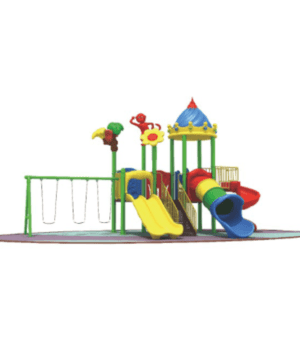 Kids Outdoor Playground For Garden And Parks Twin Slides And Tunnel
