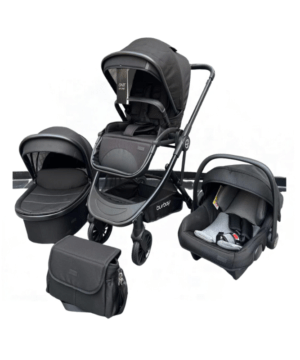 Burbay – Deluxe 3 in1 Landscape Travel System And Easy Folding Stroller – Black
