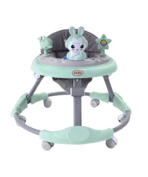Baby Walker With Music Box And Toys – Green – BP9001