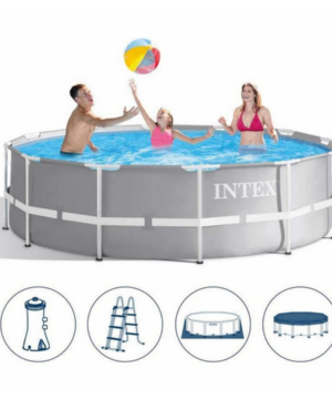 Intex Prism Frame Round Above Ground Swimming Pool 4.3m - 26720