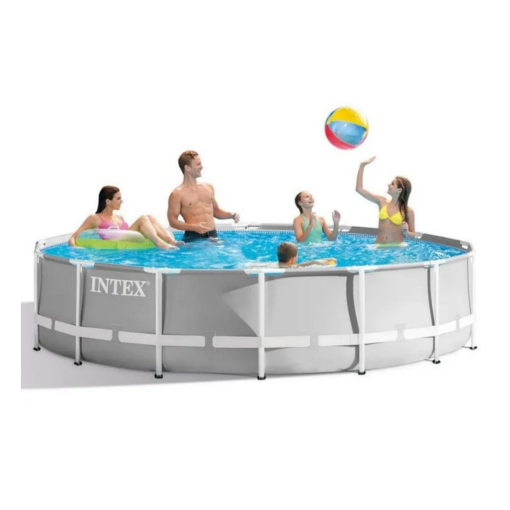 Intex Prism Frame Pools 3.7M Round (with Pump) – 26716
