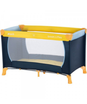 Hauck – Dream’N Play Travel Cot – Yellow/Blue/Navy – 604489