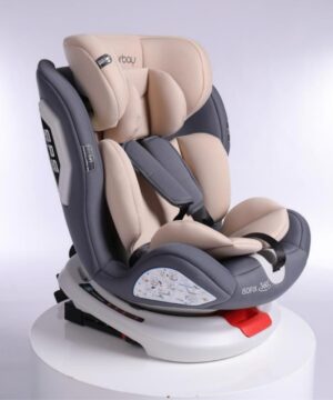 Burbay 360 Group 0+123 Car Seat with Isofix – YB102-BEIGE/GRAY