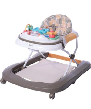 Burbay - Baby Walker safe U-Shape Walker 2 in 1 Walker Peach - BUR-1111