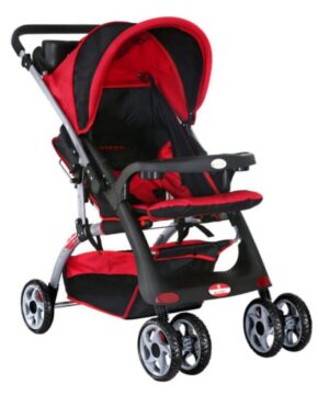 Baby Plus – Stroller Cum Pram – BP4958-RED