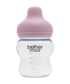Brother Max PP Extra Wide Neck Bottle 160ml + S Teat – Pink – BM109