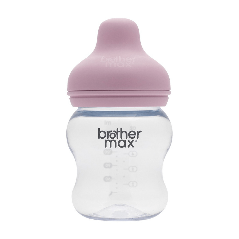 Brother Max PP Extra Wide Neck Bottle 160ml + S Teat – Pink – BM109