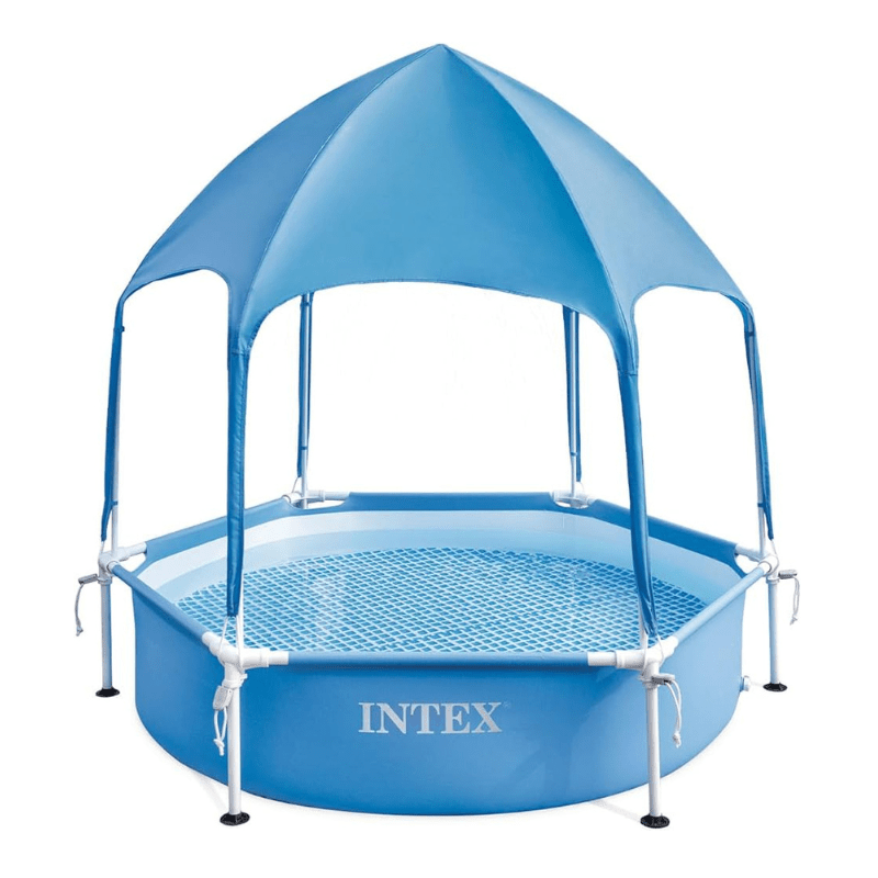Intex - 1.83m x 38cm Canopy Metal Frame Pool Set-up Size: 1.83m x 38cm