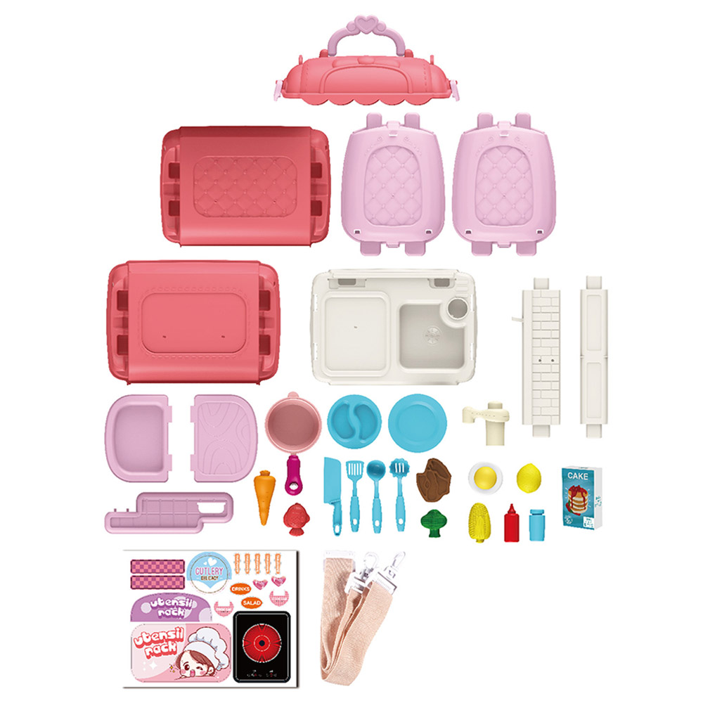 Jawda – 3-in-1 Mobile Kitchen – Pink - Image 2