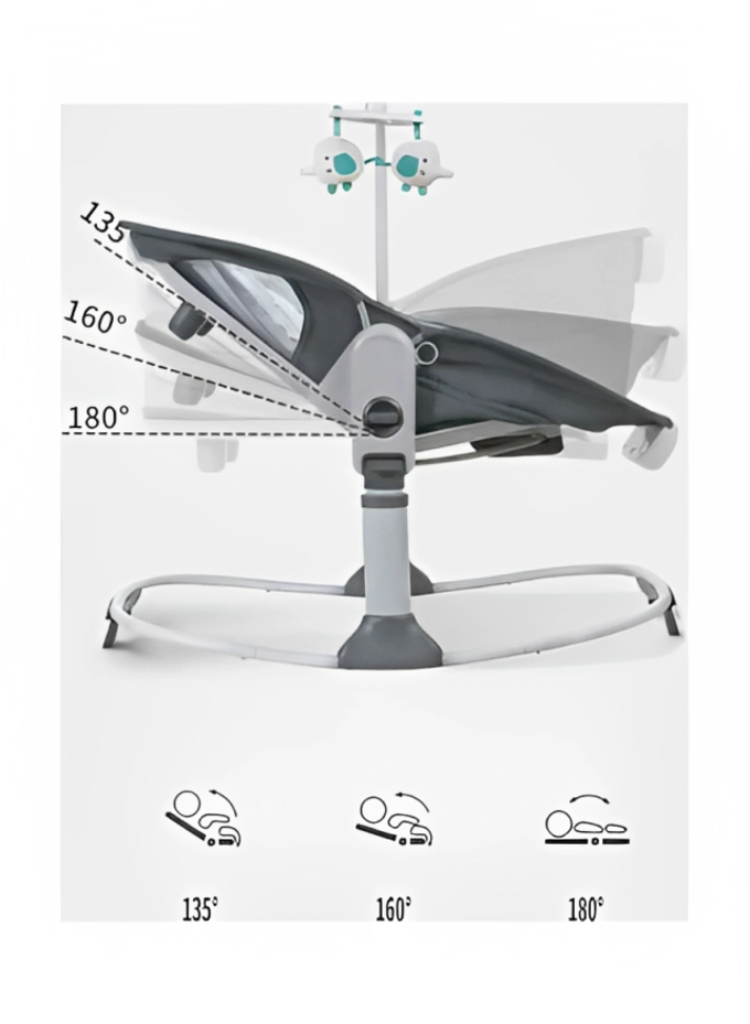 Baby Rocker Deluxe 6 In 1 Rocking Bassinet Multifunctional Bassinet For Newborn Boy Girl For The Age 0 To 12 Month - Image 5