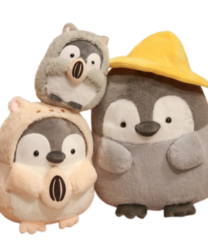 Kawaii Penguin - Plush Toys Realistic Stuffed Doll Beige & Grey