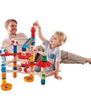 Hape Castle Escape – Quadrilla Wooden Marble Run Blocks