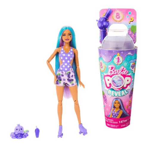 |      Barbie – Pop Reveal Juicy Fruit Series Doll – Grape Fruits theme