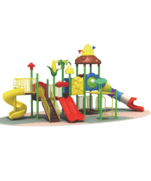 Outdoor Kids Playground 2 Twin Slides And 1 Big Tunnel