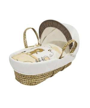 Kinder Valley Palm Moses Sleeping Basket - Cream Tiny Ted