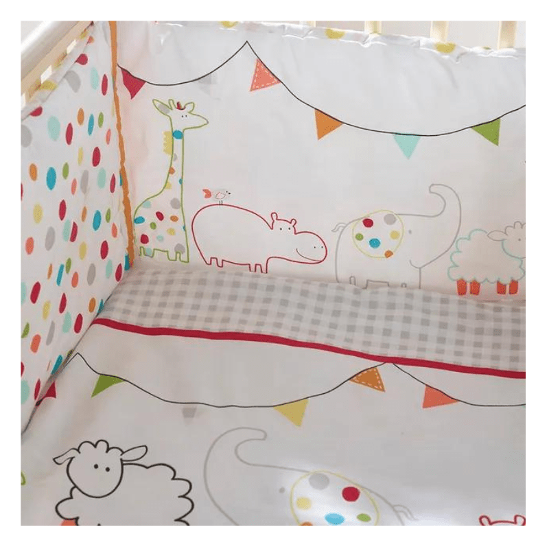 Kinder Valley - Animal Journey Quilt And Bumper Set - White - Image 3