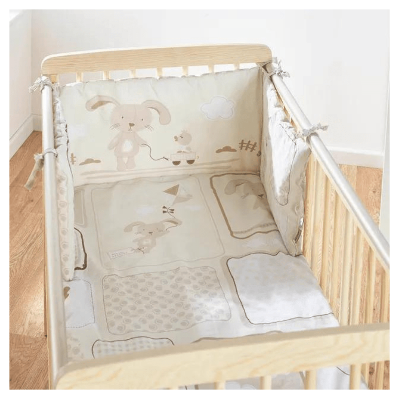 Kinder Valley – With Love Quilt And Bumper Set – Cream - Image 3