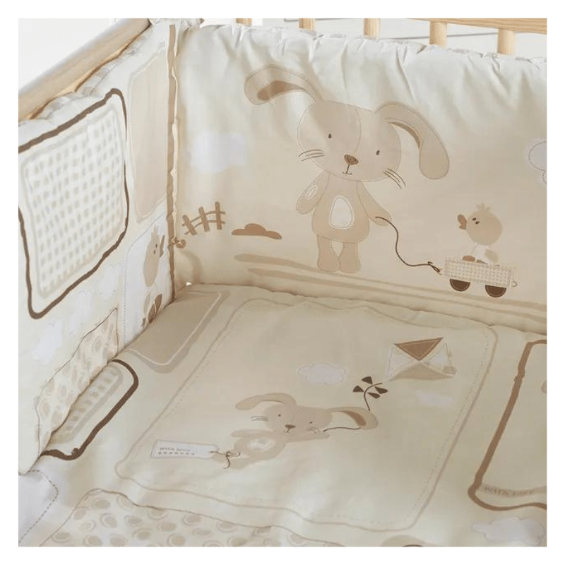 Kinder Valley – With Love Quilt And Bumper Set – Cream - Image 2