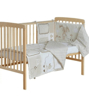 Kinder Valley – With Love Quilt And Bumper Set – Cream