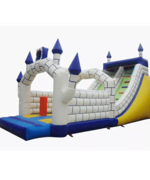 Snowy White Inflatable Playground Bounce House