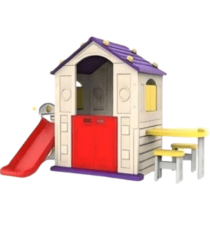 Kids Activity Playhouse W/ Playside Slide