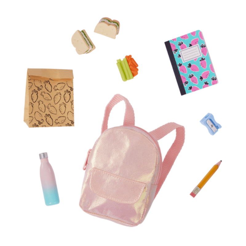 Evie 18″ School Doll with Backpack & Accessories - Image 4