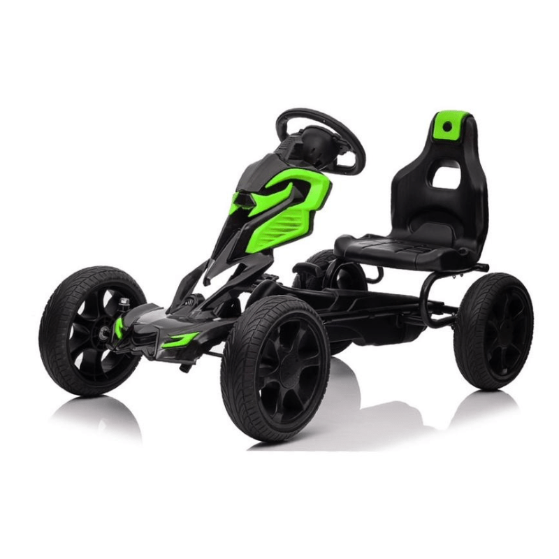 Thunder Eva Rubber Wheel Go Kart Green