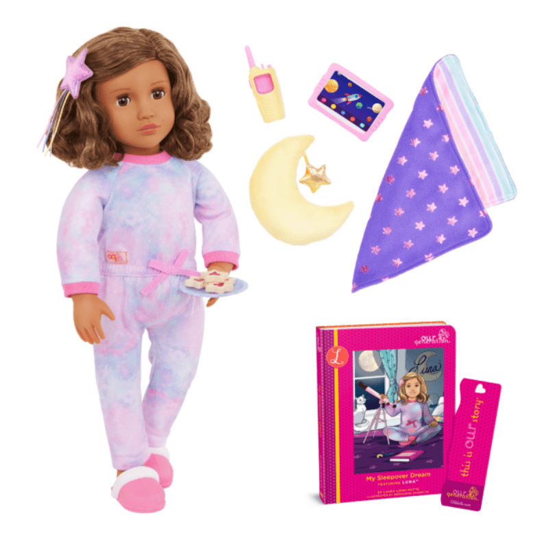 Luna - Posable 18-inch Sleepover Doll & Storybook Set - Image 2