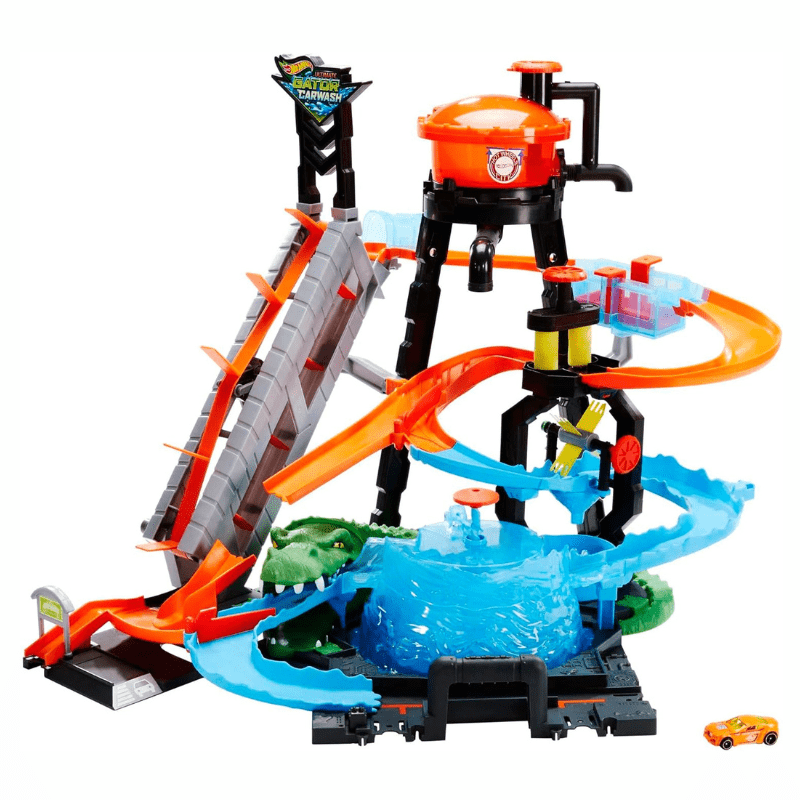 Hot Wheels City Car Wash And Giant Gator - Image 2