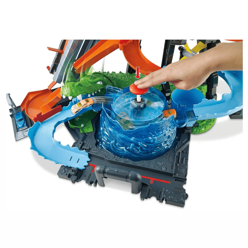Hot Wheels City Car Wash And Giant Gator - Image 4