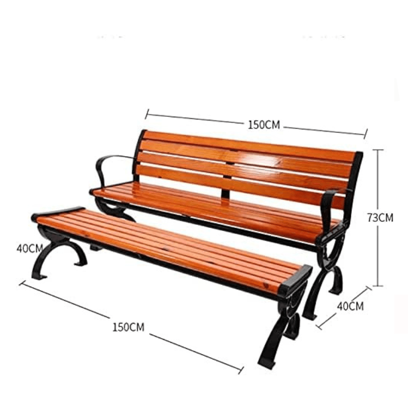 Bench Park Bench Outdoor Conversation Couch Garden - Image 2