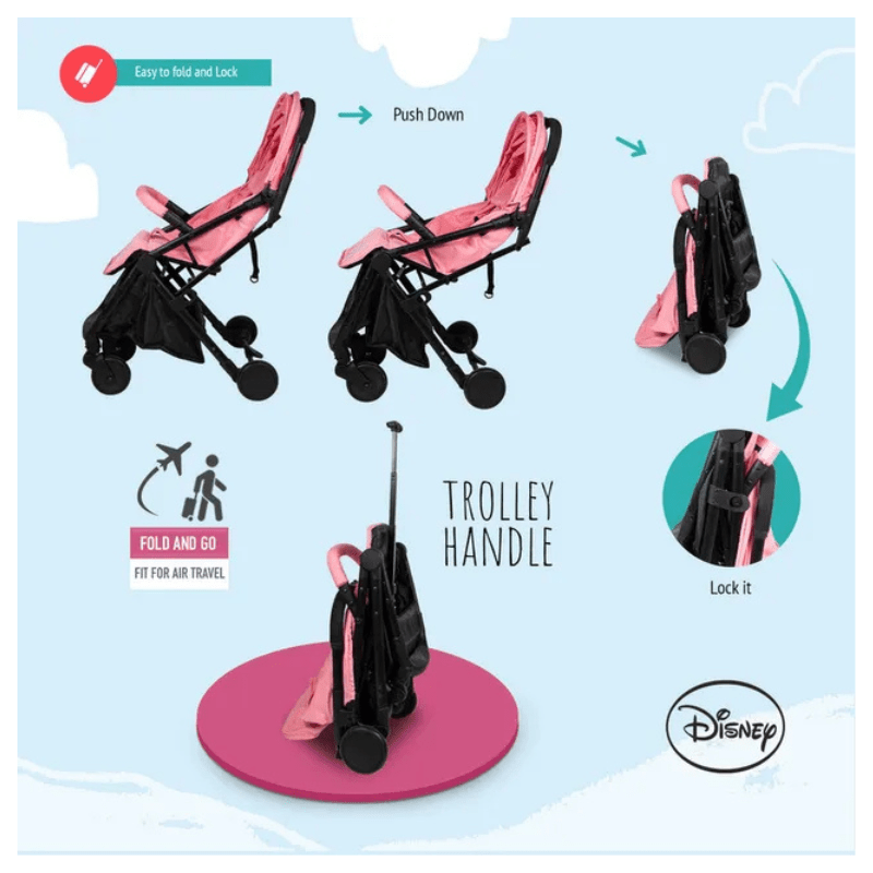 Disney - Princess Travel Stroller - Pink - Image 3