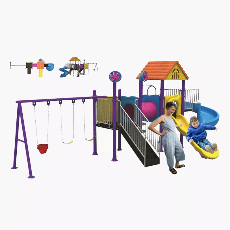Outdoor Playground With Backyard Slide And Swings - Image 2