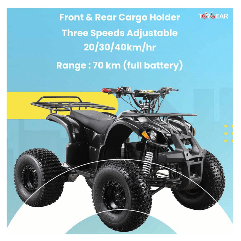 Top Gear – TG 450 Electric Quad Bike 60V – Black - Image 4