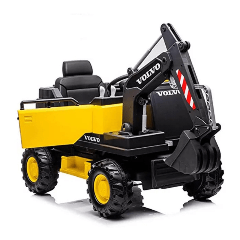 12V Volvo Excavator Kids Ride-On - Yellow - Image 3