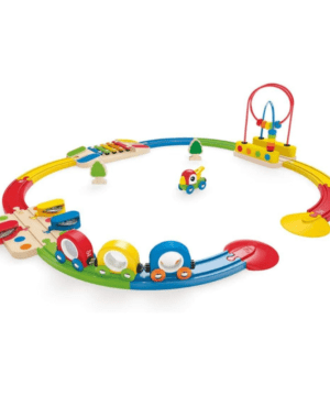 Hape Rainbow Sights & Sounds Toddler Wooden Railway