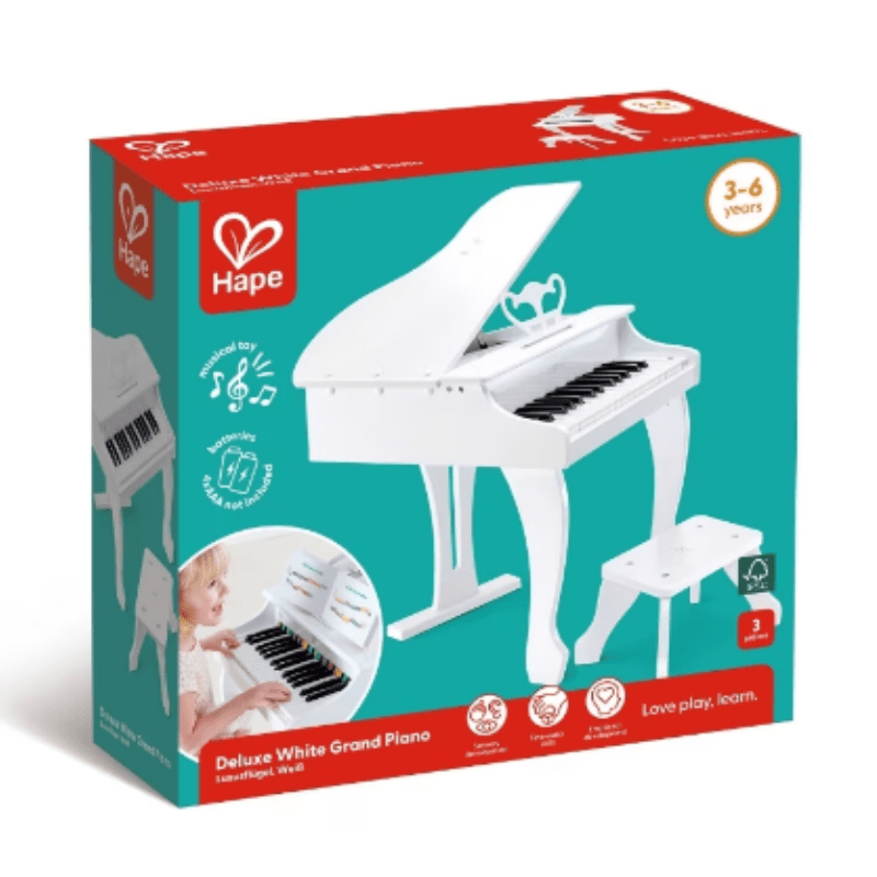 Wooden Kids Piano Hape Preschool Music E0338 - Image 4