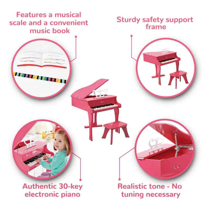 Hape Hape, Happy Grand Piano Pink - Image 4