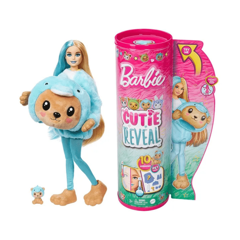Barbie - ️ Cutie Reveal Costume Cuties Series - Teddy Dolphin
