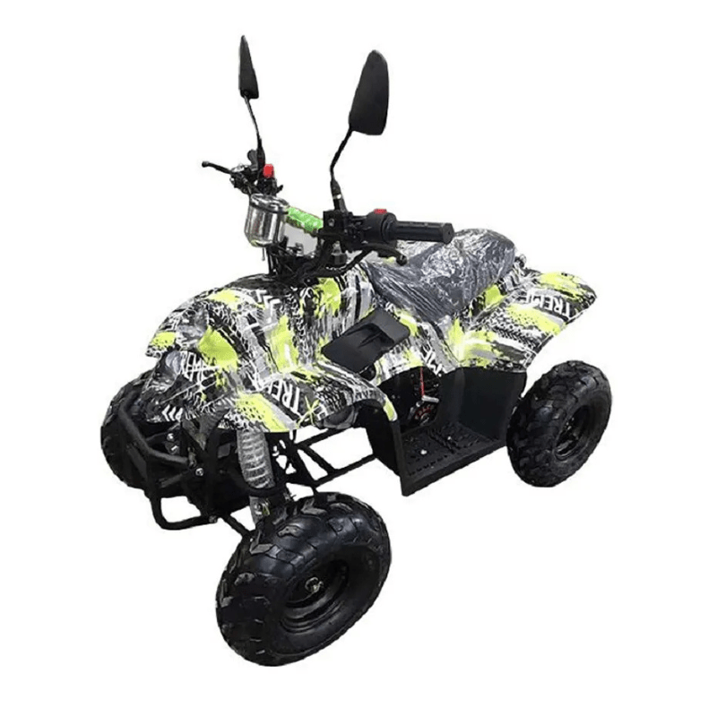 Electric Mini Quad ATV – 49cc Kids Off-Road Buggy Green/Black - Image 2