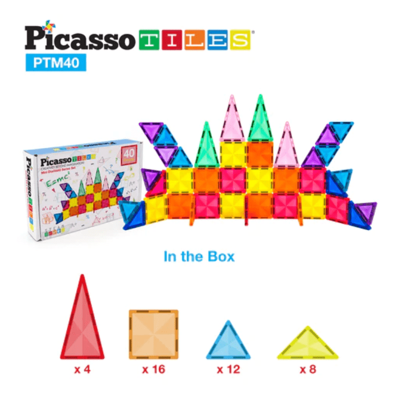 Picasso Tiles – Mini Diamond Tile Series Set – 40pcs - Image 3