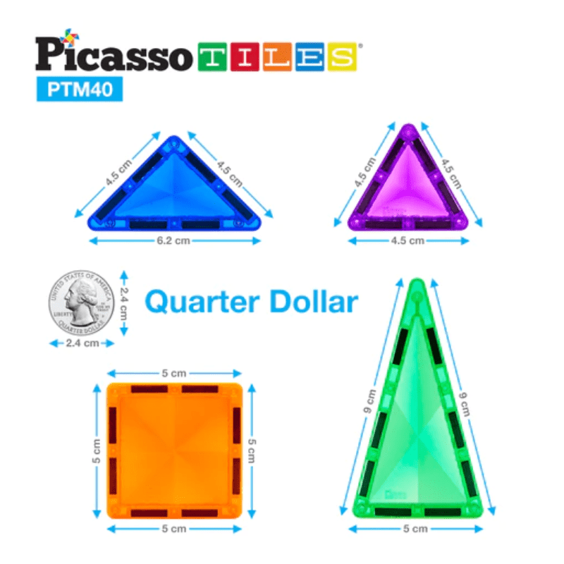 Picasso Tiles – Mini Diamond Tile Series Set – 40pcs - Image 4