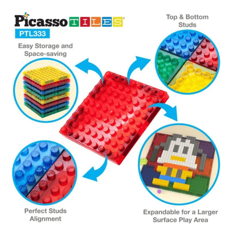 Picasso Tiles – Magnetic Building Bricks And Tiles – 333 Pcs - Image 5