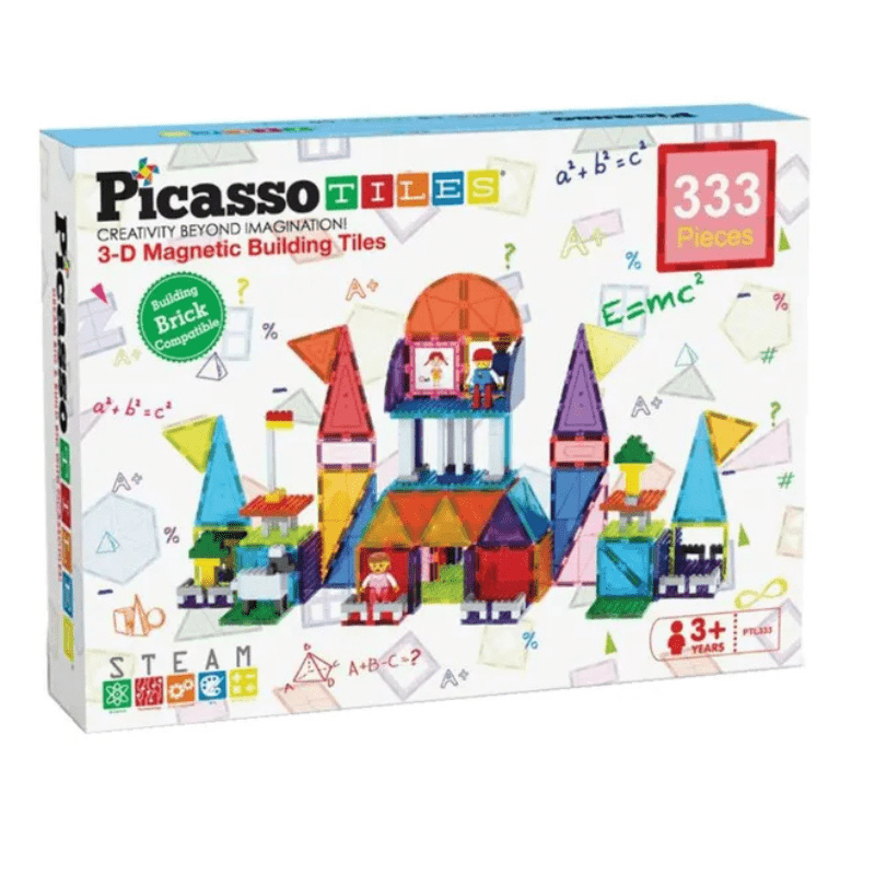 Picasso Tiles – Magnetic Building Bricks And Tiles – 333 Pcs