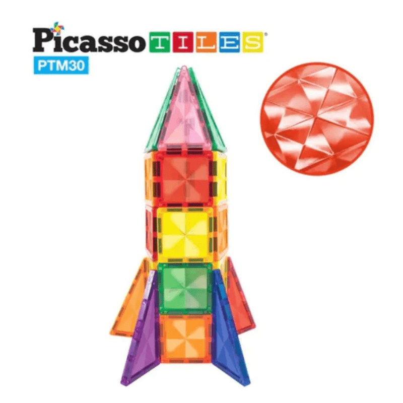 Picasso Tiles – Magnetic Mini Diamond Rocket - Image 3