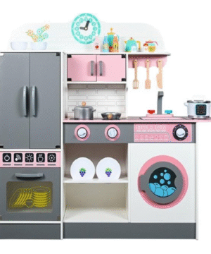 Deluxe Wooden Toy - Kitchen Playset For Kids