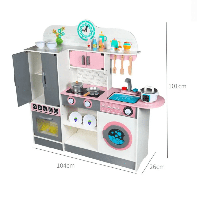 Deluxe Wooden Toy - Kitchen Playset For Kids - Image 4